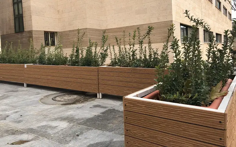 فلاور باکس چوبی