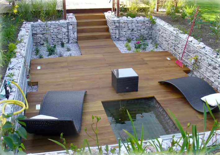 گابیون چوب پلاست