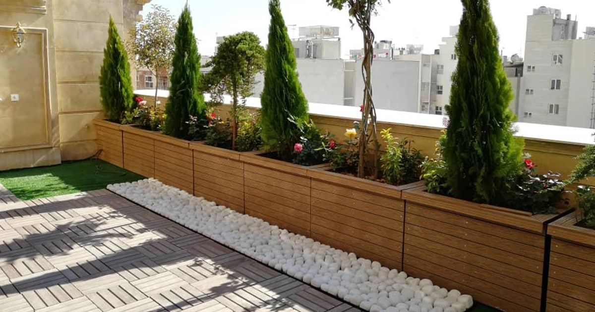 استفاده از گیاهان و فلاورباکس در بازسازی بالکن و تراس